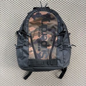 Superdry green camo backpack